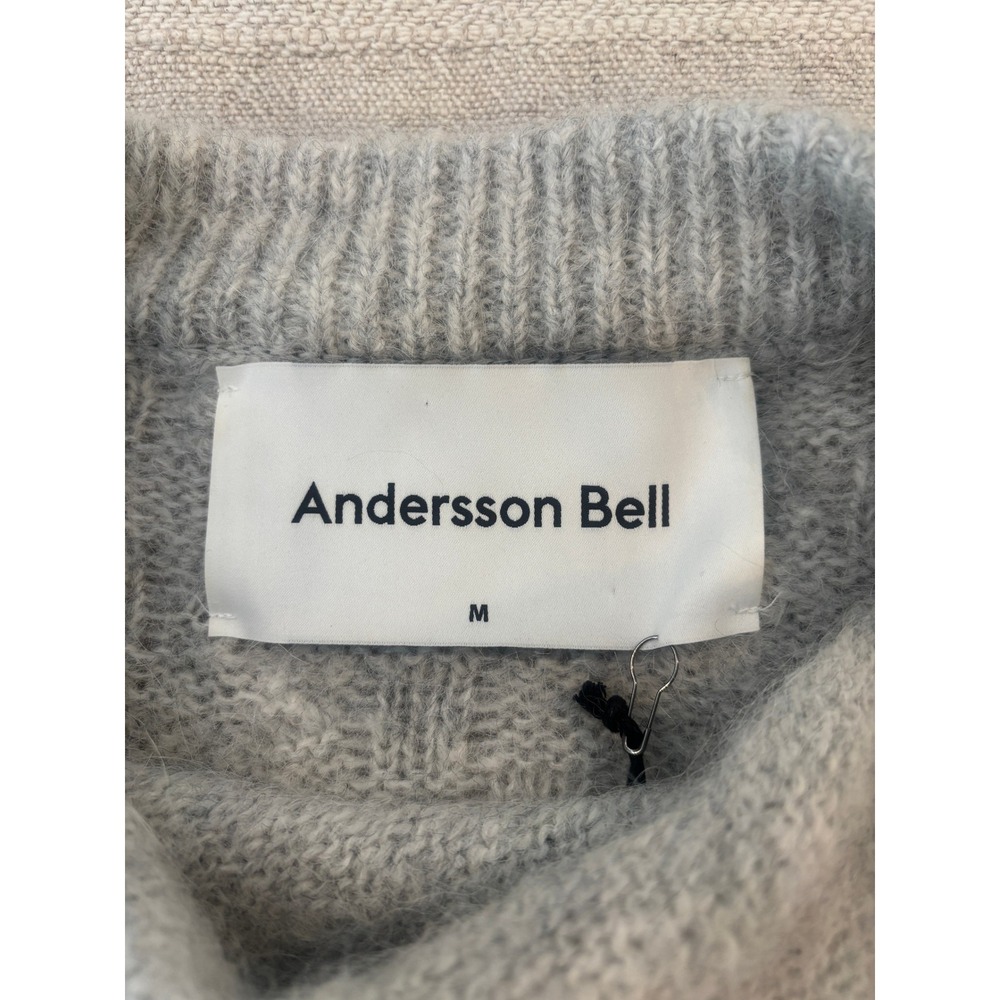 Andersson Bell "Greta" Scarf Neck Knit Top – NWT (Grey/Ragdoll) Size Medium - Picture 5 of 8